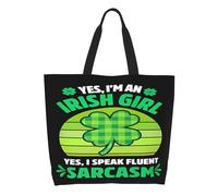 Borsa A Mano St Patricks Day Green Hat Bear Butterflies Shamrock Borsa A Spalla Grande Impermeabile Borse A Spalla Per Picnic Ufficio Viaggi