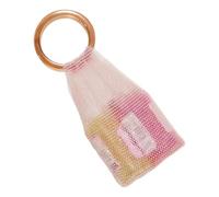 Borsa a mano tessuta - Pochette in scintillante con manico | tracolla tessuta - per la famiglia e le donne la casa il viaggio dentro e fuori il viaggio quotidiano, Rosa, Se référer au descriptif