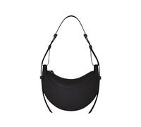 Borsa a mezzaluna da donna, tracolla singola, sella sotto l'ascella(Black)