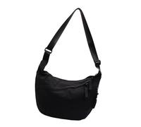Borsa a mezzaluna piccola borsa a tracolla a forma di mezza luna multi tasca borsa Moon Bags Slouchy Dumpling Bags, Nero , Taglia unica