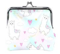 Borsa a portafoglio in pelle pastello per donna e ragazza, con chiusura a bacio, dolce fiamma torta, UNITALLA Dolce fiamma torta, UNITALLA Classic, Dolce Fiamma Torta, Taglia unica, Classic