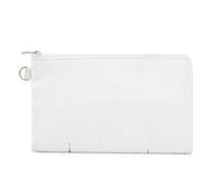 Borsa a portafoglio in tela, portamonete con stampa di fiamme nere e viola, borsa per cambio cerniera, piccola borsa cosmetica