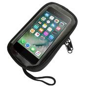 Borsa a prova di acqua in tasca del telefono motociclistico con adsorbimento magnetico, alloggiamento trasparente con anello manuale e presa riservata | Porta del telefono di lunga durata per ciclismo