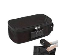 Borsa a prova di odore con serratura a combinazione, borsa per soldi in poliestere a prova di odore, piccola custodia da viaggio con serratura, maniglia per il trasporto portatile per portafoglio