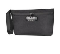 Borsa a prova di sicurezza con 3 codici di combinazione numerica, impermeabile, planner da viaggio per contanti, visti, rudimenti, contanti, documenti di viaggio, borsa Defender