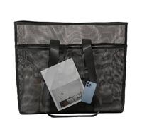 Borsa a rete da spiaggia, borsa organizer per costume da bagno, grande capacità, per chi va in spiaggia, famiglia, viaggi, palestra, nuoto, lezioni, yacht, università, studenti, picnic, vacanze, gite