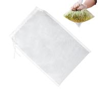 Borsa a rete fine - Nylon con coulisse 30,5 x 20,3 cm riutilizzabile - Sacca per succhi di frutta | per latte d'avena, frutta, succo di verdura, caffè, yogurt e formaggio