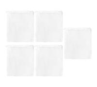 Borsa a rete per filtro media, borsa a rete filtro per acquario,5 x borsa a maglia fine riutilizzabile per filtro da per pesci | Soluzione di filtrazione 'acqua e salata per acqua