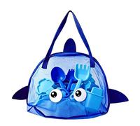 Borsa a rete per la spiaggia, organizer a forma di pesce, grande capacità, portaoggetti per acqua da spiaggia, per viaggi, piscina, parco materno, ragazzi e ragazze