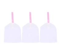 Borsa a Rete per Sapone in PE Bianco, Design Corda, 3 Pezzi