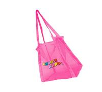 Borsa a rete riutilizzabile a prova di sabbia per raccogliere texture in nylon per spiaggia e viaggi all'aperto Spiaggia essenziale della maglia per la raccolta delle conchiglie
