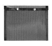 Borsa a rete senza chizza di grill borse di cottura per barbecue resistenti ad alta temperatura per il carbone a gas elettrico Grill reusabile materiale PTFE Nero dimensioni come (LDAFAM3P8-12)