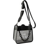 Borsa a rete trasparente approvata dallo stadio con manico a catena piccola tracolla regolabile rimovibile in PVC per il tempo libero quotidiano shopping viaggi