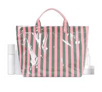 Borsa a Righe da Spiaggia,Grande Shopper di Viaggio Impermeabile e Lucido per Donna | Borsa da Lavoro e Libero - Per L'Estate, I Viaggi, Il Lavoro, La Palestra, La Scuola, L'Università, L'Ufficio e La