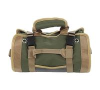 Borsa a rotolo per attrezzi, custodia multiuso per la conservazione degli attrezzi con tasche rimovibili, borsa a rotolo in tessuto Oxford da appendere per elettricisti, idraulici, (Verde)