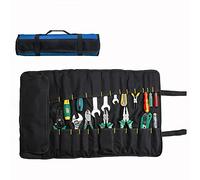 Borsa a rullo per attrezzi, 37 borse Borsa avvolgibile per attrezzi multiuso, organizer per rotolo per attrezzi, custodia per attrezzi portatile, portaoggetti per chiavi a cacciavite - blu
