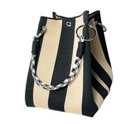 Borsa A Secchiello All'Uncinetto A Righe