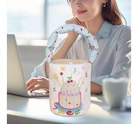 Borsa a Secchiello Borsetta a Mano Pochette Da Donna Borsa Tote in Flanella E