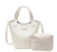 Borsa a secchiello da donna Borsa a tracolla tinta unita Borsa in pelle PU Borsa a tracolla alla moda Messaggeri semplici per tutti i giorni a tracolla tinta unita per le donne Secchio in pelle PU