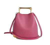 Borsa a secchiello da donna, con grande capacità, tra cui una borsa, una borsa a mano per verdure, shopping, uscite e feste., Rosa