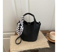 Borsa a secchiello da donna in PU di nuova moda, elegante e di lusso, adatta per l'ufficio e l'uso quotidiano, borsa a tracolla casual e versatile per appuntamenti, borsa shopping minimalista e retrò