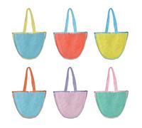 Borsa a secchiello da spiaggia, portatile, per l'estate, borsa da spiaggia, ideale per donne, ragazze, adolescenti, crociera, barca, viaggi, vacanze, libero all'aperto