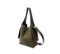 Borsa a secchiello in pelle di camoscio, borsa a tracolla casual da donna, borsa a tracolla da donna, borsa per la spesa, regalo alla moda per ragazza, Verde: L., 30.0*13.5*37.0