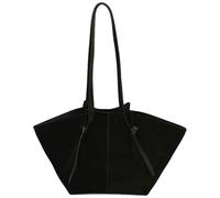 Borsa a secchiello in pelle scamosciata per le donne grandi borse in pelle scamosciata con manico superiore borsa hobo borsa casual da lavoro borse universitarie borsa autunno inverno, nero, Medium