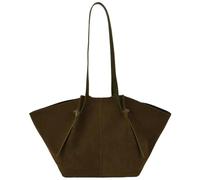 Borsa a secchiello in pelle scamosciata per le donne grandi borse in pelle scamosciata con manico superiore borsa hobo borsa casual da lavoro borse universitarie borsa autunno inverno, Verde, Medium