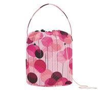 Borsa a secchiello per realizzare palloncini, colore magenta e pesca, per uncinetto e filato