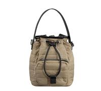 Borsa a secchiello Puffer Tote Bag Moda Trapuntato Crossbody Bag per le Donne Puffy Bag Messenger Borsa a tracolla imbottita in piuma, Cachi