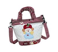 Borsa a secchio, Borsa tote a benna per le donne - Tote di caricatura leggera alla moda a secchiello multiuso, con grande capacità per gli amici nei giorni casual moda quotidiana