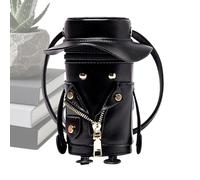 Borsa a secchio,piccola borsa a spalla alla in pelle PU | per le signore, le ragazze, le spose, il viaggio, lo sport, il campeggio, la sera, il matrimonio, la festa, il ballo, Nero , Se référer