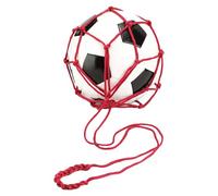 Borsa a sfera a maglie | Borsa da pallone da calcio in rete da cofano | SCOPILE DI POLLEYBALLE DI CALCIO DI SOCCHIO, portafera singola, supporto per palline sportive multifunzionali, per gli sport all