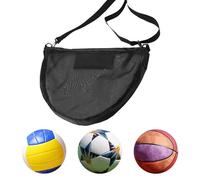 Borsa a sfera singola in rete, borsa da palestra a tracolla in rete, borsa per palline da gioco sportive | Borsa sportiva da nuoto a rete di grande capacità, borsa per riporre la palla in