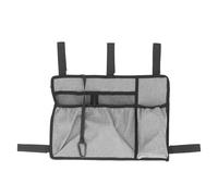 Borsa a sospensione per sedie a rotelle, sacca laterale impermeabile per appoggio braccio, accessori in tessuto Oxford di grande capacità con design a facile aggancio per gli (Grigio)