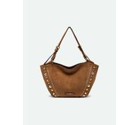 Gianni Chiarini Borsa Shopper Bloom in Velluto Caramello