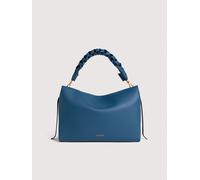 Coccinelle Boheme Grana Double Borsa hobo blu, pelle di vacchetta grana, donna