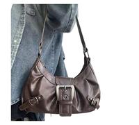 Borsa a spalla Borsa a tracolla in pelle vintage Spicy Girl Wasteland Style, piccola, in stile retrò(Coffee)