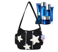 Borsa a spalla carina - Modello stella Casual Carryall, grande capacità borsa per la spesa | Borsa leggera quotidiana per adulti, elegante lavoro in tessuto, comoda tracolla -borsa per il trasporto