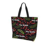 Borsa A Spalla Christmas Pattern Borsa Da Spiaggia Impermeabile Riutilizzabile Shopper Bag Per Viaggi Shopping Casa