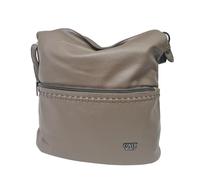Borsa a Spalla Donna Sacca Spallaccia Morbida Ecopelle Multitasche Tracolla/Manico corto e Tracolla lunga Regolabile/Removibile Dimensioni: 31 X 32 X 13 cm. ART. 9744 Marchio Coveri (BEIGE/KHAKI)