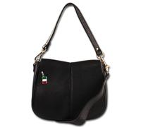 Borsa A Spalla Donna Sella In Vera Pelle Nera OTM104S