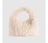 Borsa a spalla effetto sherpa EMERSON Beige TU