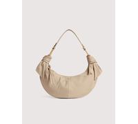 Coccinelle Pelle borsetta borsa a tracolla Furoshiki Handbag puffy Smooth Leather Sandshell beige