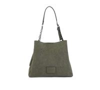 Borsa a spalla in effetto suede CafèNoir C3YH0720 tracolla oliva