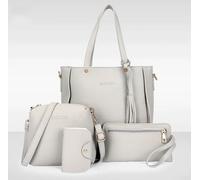 Borsa A Spalla In Pelle Da Donna 4 Pezzi Tote Borsa Portafoglio Lusso