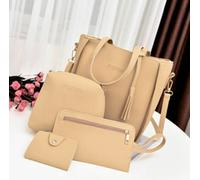 Borsa A Spalla In Pelle Da Donna 4 Pezzi Tote Borsa Portafoglio Lusso