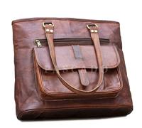 Borsa A Spalla In Pelle Vintage Marrone Fatta A Mano Per Donna