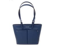 Michael Kors Jet Set Travel MD - Borsa tote a doppia tasca (blu navy), Navy, Small